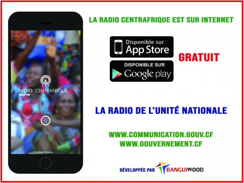 Serveur DAB FM de radio Centrafrique